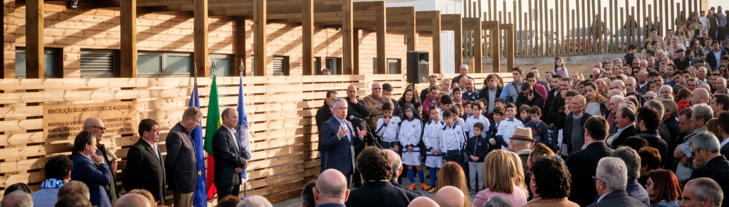 “O mais importante que temos são as nossas pessoas”. Presidente inaugura Campo de Futebol de Aguçadoura focado no bem-estar da população