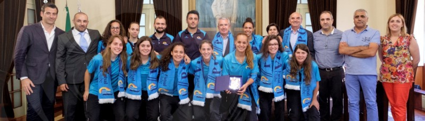 Equipa feminina de Futsal na 1ª Divisão