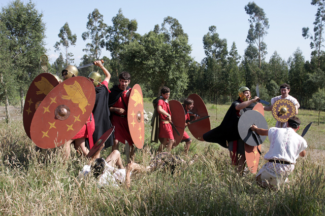 Romanos invadem a Cividade de Terroso: Recriação organizado pelo Museu Municipal