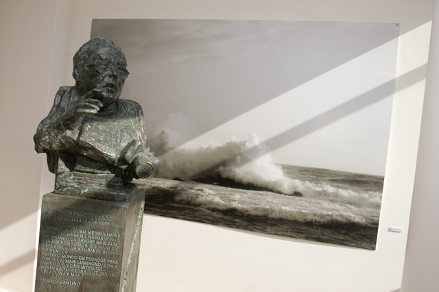 Manuel Lopes homenageado com inauguração de busto, na Biblioteca Municipal