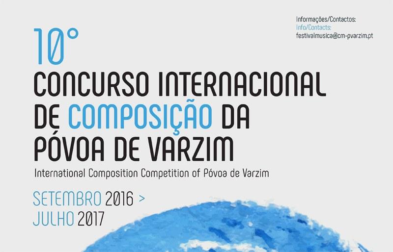 10º Concurso Internacional de Composição aberto até 20 de março