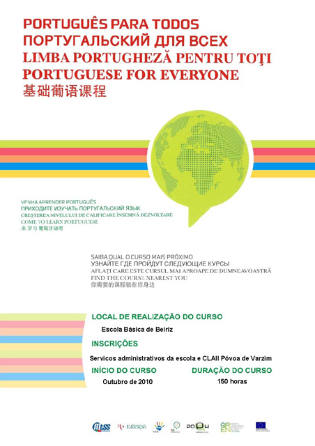 Formação em Português começa hoje para imigrantes de seis nacionalidades