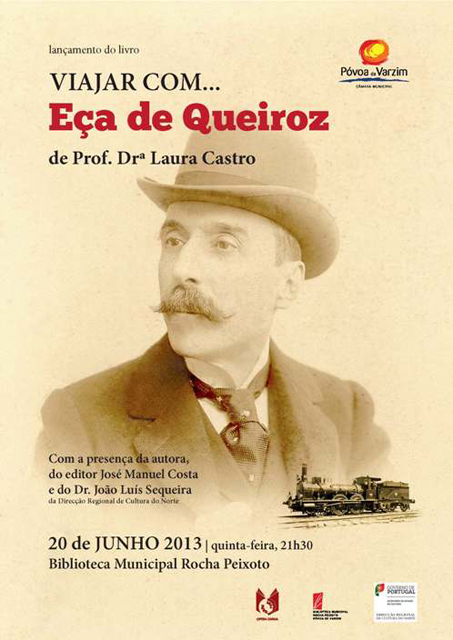 Viajar com... Eça de Queiroz: lançamento na Biblioteca Municipal