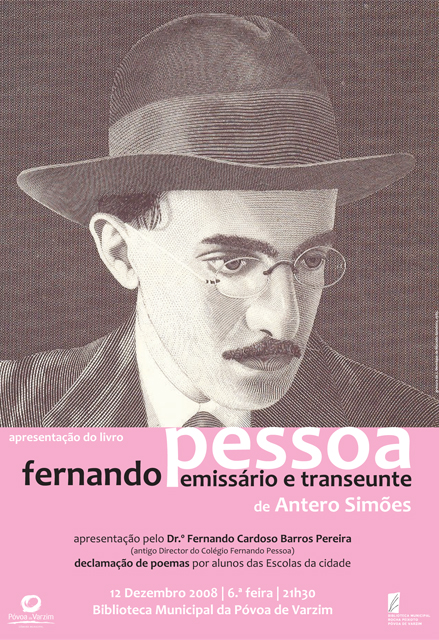 Antero Simões apresenta livro sobre Fernando Pessoa