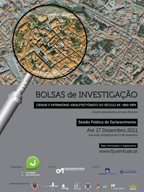 Bolsas de Investigação na área da Cidade e da Arquitectura
