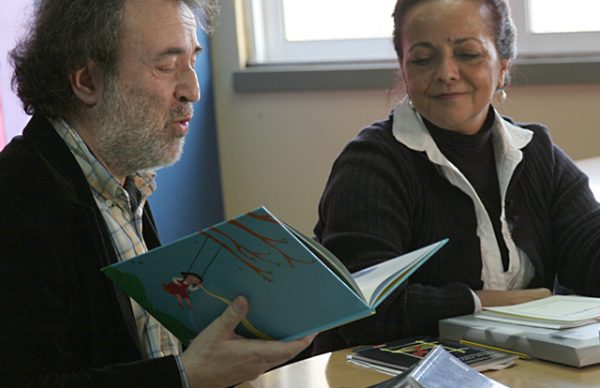 Ana Paula Tavares e Vergílio Alberto Vieira partilharam o fascínio pelos livros com os alunos da Escola E.B. 2/3 de Aver-o-Mar