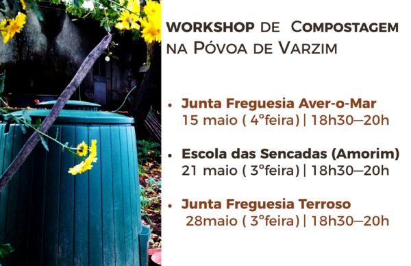 “Compostagem lá em casa”: inscrições para sessões em Aver-o-Mar, Amorim e Terroso