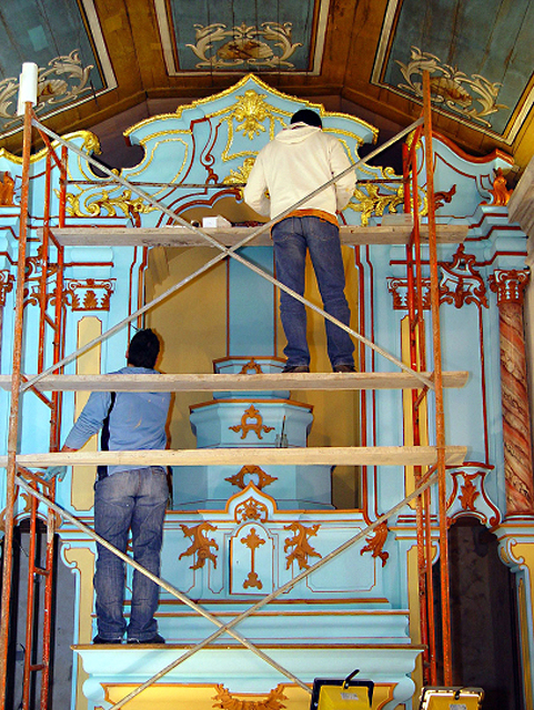Conferência sobre o restauro do retábulo da Capela de S. António, em Amorim