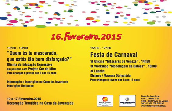 Carnaval na Casa da Juventude