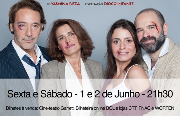 “O Deus da Carnificina” em exibição no Cine-Teatro Garrett