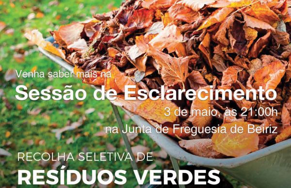 Sessões de esclarecimento sobre a recolha seletiva de resíduos verdes