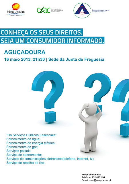 Por um consumidor informado. Palestra em Aguçadoura.