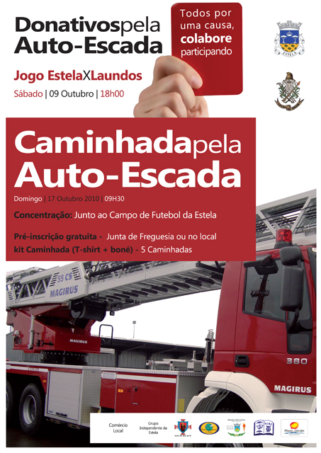 Estela solidária com Bombeiros Voluntários