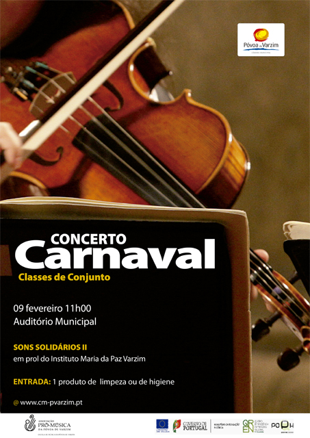 Concerto de Carnaval em prol do Instituto Maria da Paz Varzim