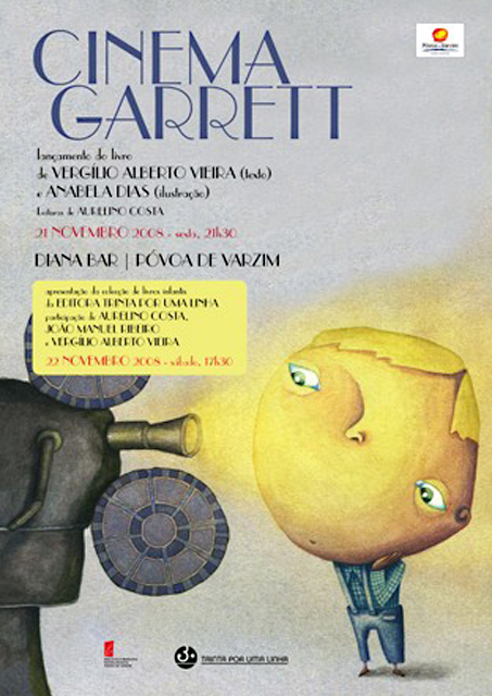 Cinema Garrett – novo livro de Vergílio Alberto Vieira - apresentação no dia 21, no Diana Bar