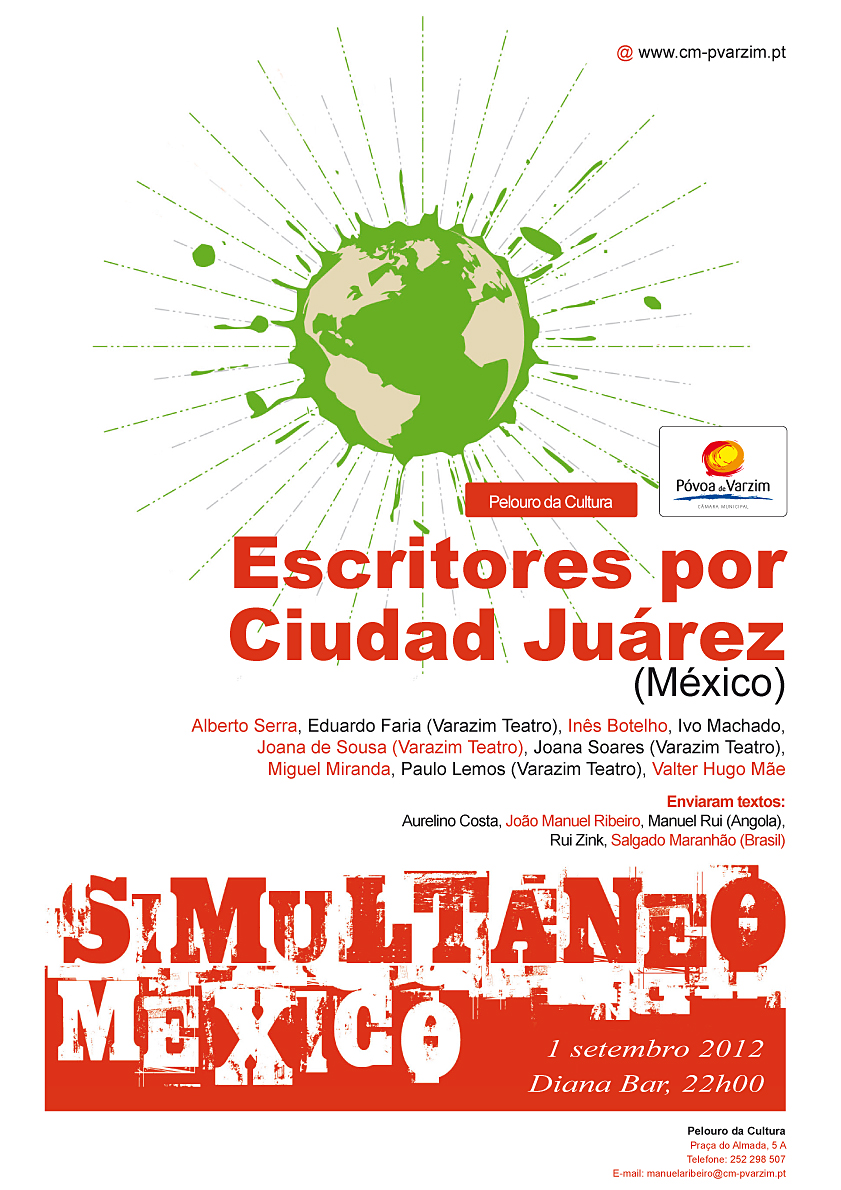 Escritores por Ciudad Juárez: sábado, às 22h00, no Diana Bar