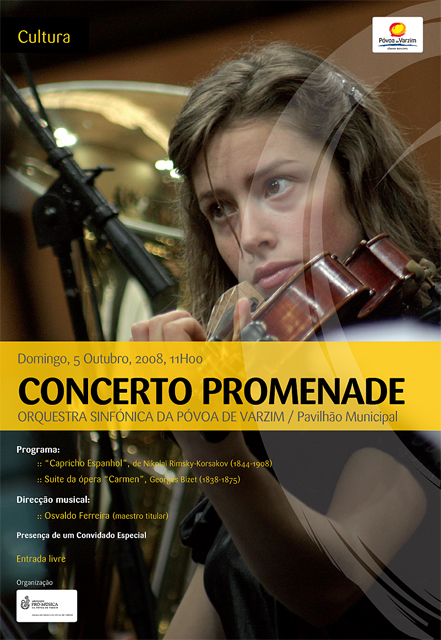 Concerto Promenade – domingo, 5, música para todos, no Pavilhão Municipal