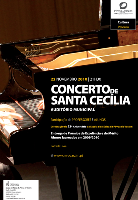Escola de Música: Concerto de Santa Cecília na celebração do 22º Aniversário