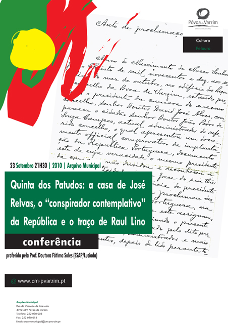 Fátima Sales – convidada da próxima conferência comemorativa da República, no Arquivo Municipal