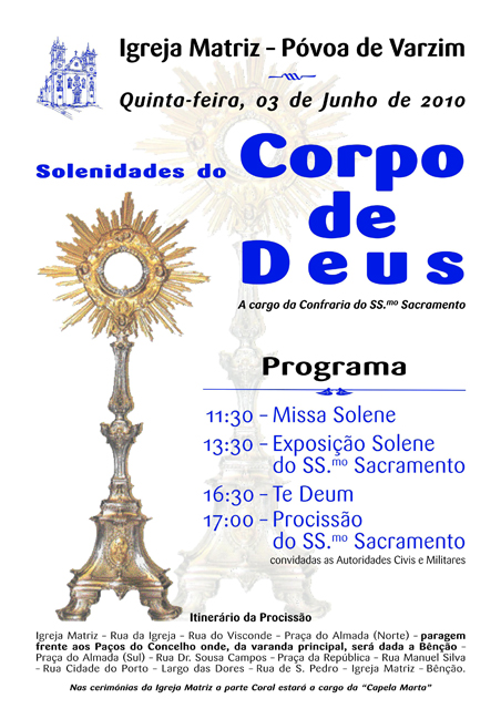 Solenidades do Corpo de Deus, na Póvoa de Varzim