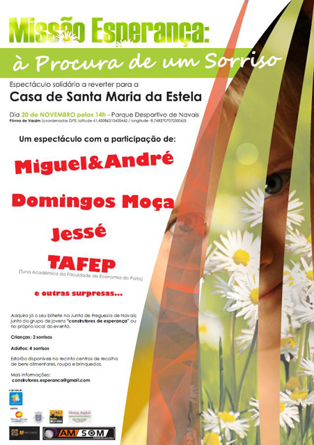 "Missão Esperança: à Procura de um Sorriso". Participe!