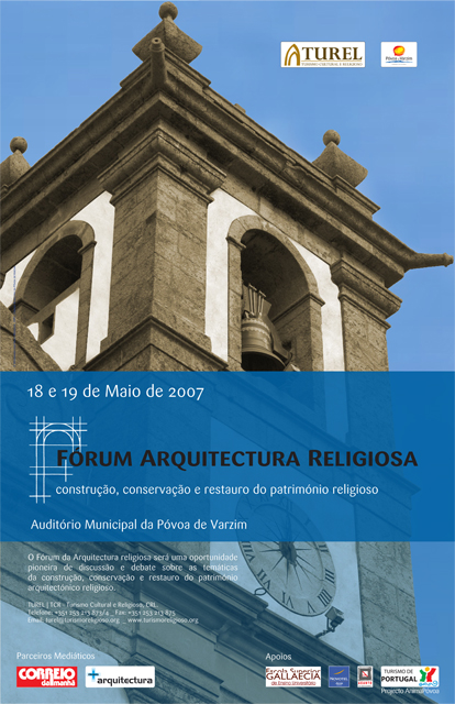 Garantido o sucesso do Fórum de Arquitectura Religiosa - Sexta,18, e sábado, 19, no Auditório Municipal
