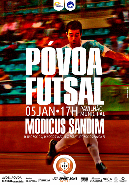 Póvoa Futsal recebe Modicus Sandim