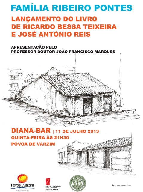 Família Ribeiro Pontes: lançamento do livro a 11 de julho