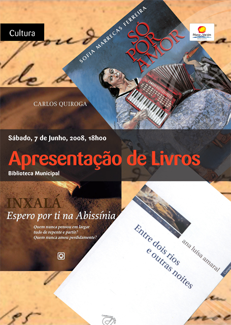 Três autores, três obras: lançamentos na Biblioteca Municipal