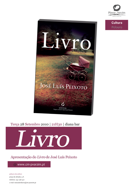 Adiada apresentação de Livro de José Luís Peixoto na Póvoa