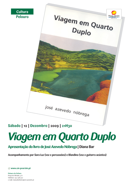 "Viagem em Quarto Duplo": apresentação do livro de José Azevedo Nóbrega