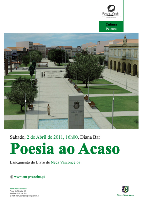 Poesia ao Acaso, de Neca Vasconcelos, será lançado no sábado