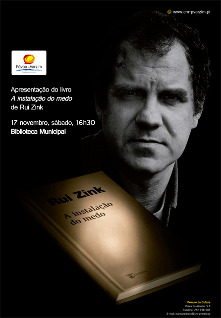 Rui Zink apresenta livro, na Póvoa de Varzim