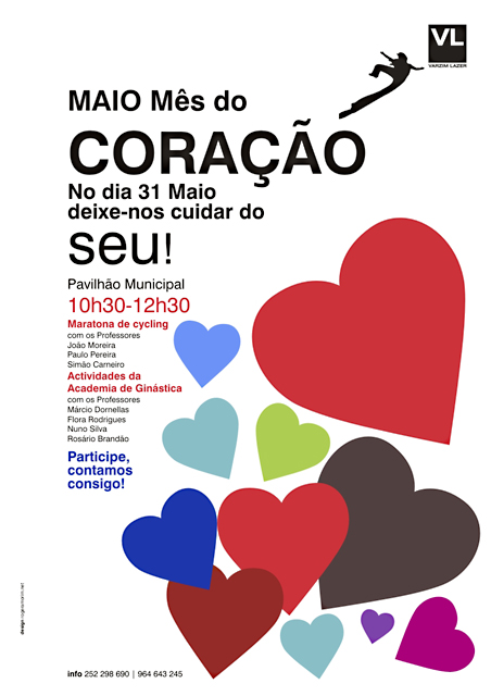 Maio, Mês do Coração – manhã de ginástica, no exterior do Pavilhão Municipal