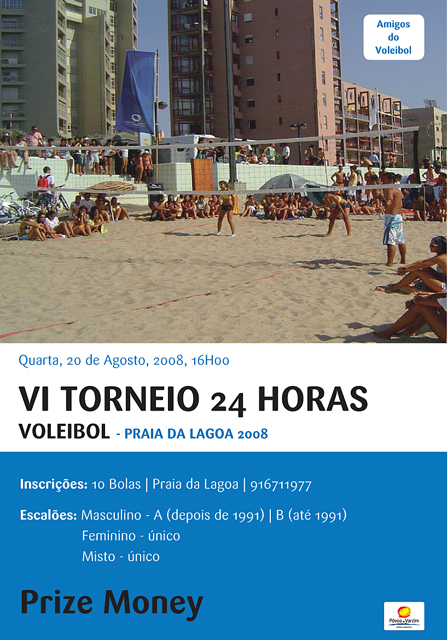 24 horas a jogar voleibol na Praia da Lagoa