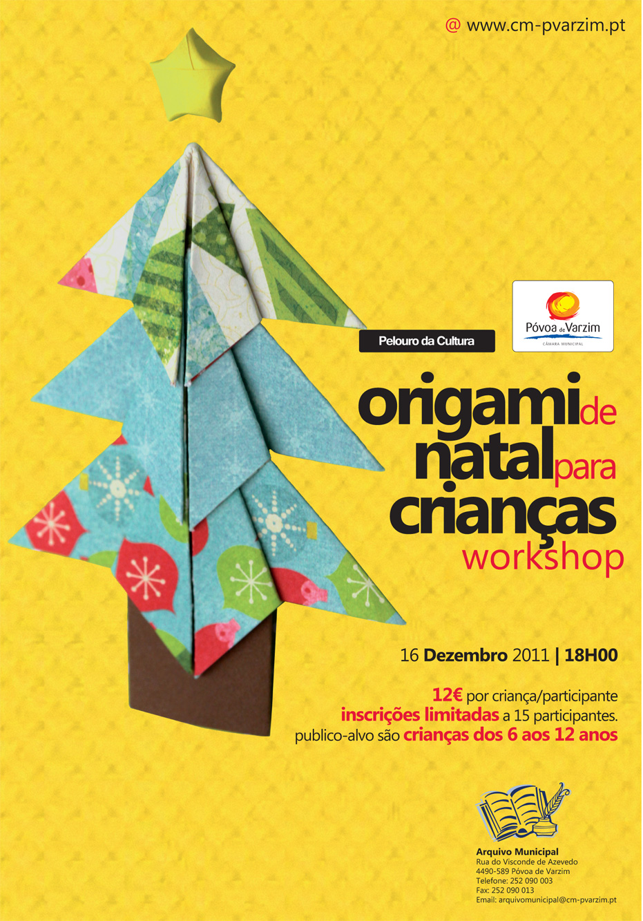 Origami de Natal para crianças