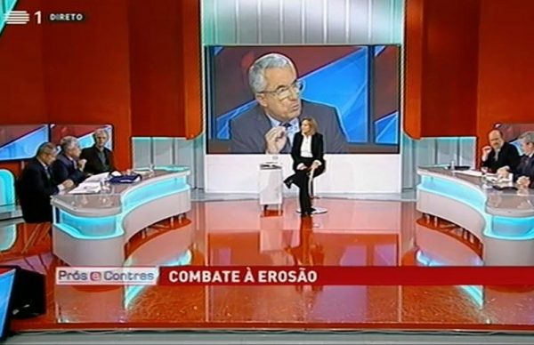 Combate à Erosão costeira em debate no “Prós e Contras” da RTP