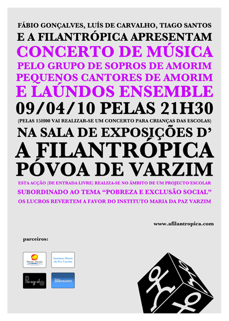 Concerto n’A Filantrópica a favor do Instituto Maria da Paz Varzim