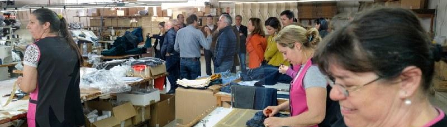 Cortêxtil: empresa de 30 anos instalada em Aver-o-Mar recebe Presidente da Câmara