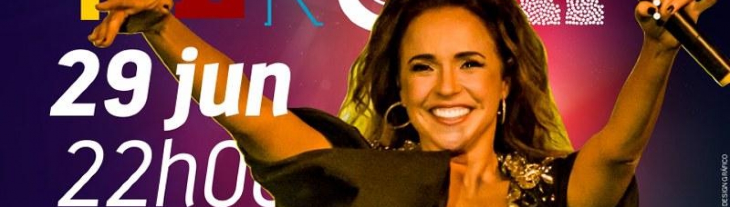 Daniela Mercury convida-o para um concerto "maravilhoso"