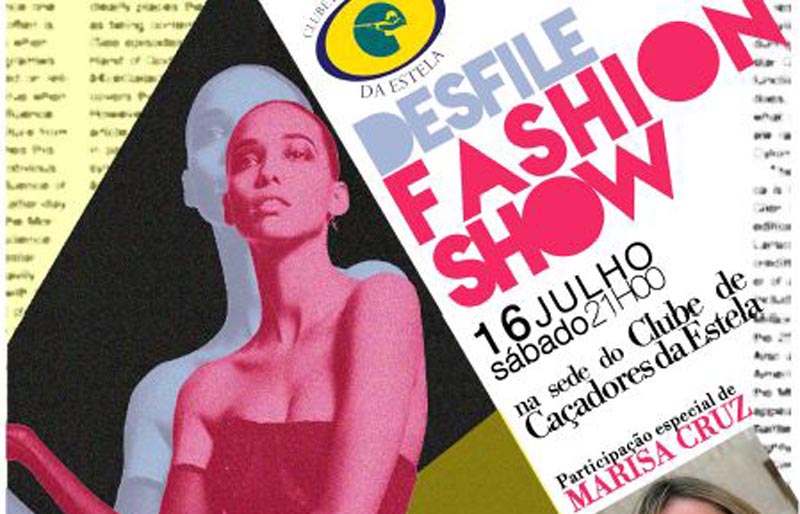 Marisa Cruz num desfile no Clube dos Caçadores da Estela