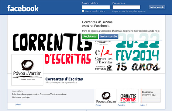 Correntes espalham a escrita também pela rede social facebook