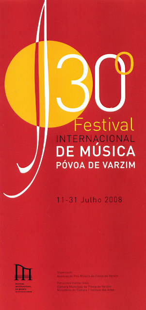 Anúncio dos vencedores do 3º Concurso Internacional de Composição e apresentação do programa do 30º Festival Internacional de Música da Póvoa de Varzim, a 28 de Abril
