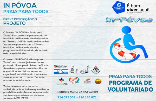 Voluntários precisam-se! Ajude pessoas com mobilidade reduzida a usufruírem do nosso mar