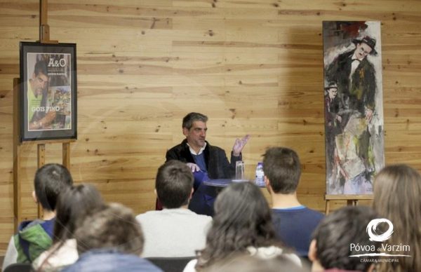 Góis Pino explicou a arte da pintura aos mais jovens