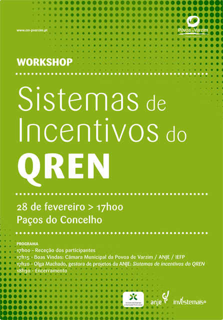 Workshop "Sistemas de incentivos do QREN" – inscrições abertas