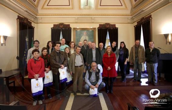 Grupo de gregos recebido nos Paços do Concelho