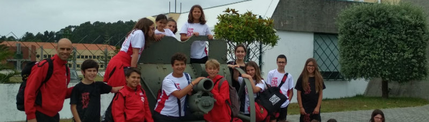 Cadetes e infantis do CNP passaram um dia diferente na Escola Prática dos Serviços da Póvoa de Varzim