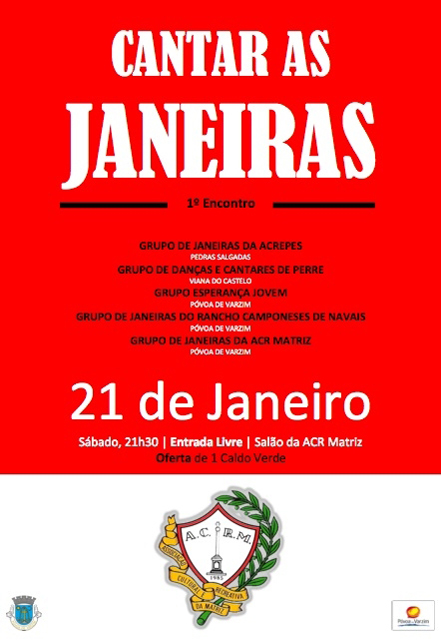 Associação Cultural e Recreativa da Matriz apresenta " Cantar as Janeiras"