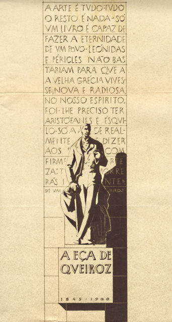 Documento do mês de Setembro dedicado a Eça de Queirós